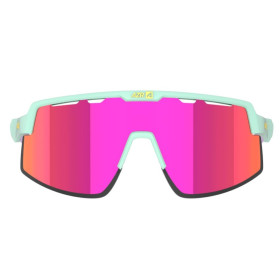 Lunettes AZR SPEED RX TURQUOISE ET ROSE MATE avec ECRAN ROSE - Lunettes solaires Vélo et Triathlon