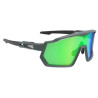 Lunettes AZR PRO RACE RX CARBONE MATE avec ECRAN VERT - Lunettes solaires Vélo et Triathlon