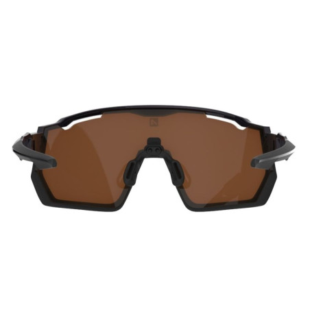 Lunettes AZR PRO RACE RX NOIRE VERNIE avec ECRAN OR - Lunettes solaires Vélo et Triathlon | Planetecycle