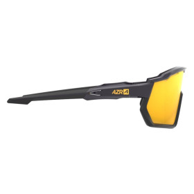 Lunettes AZR PRO RACE RX NOIRE VERNIE avec ECRAN OR - Lunettes solaires Vélo et Triathlon