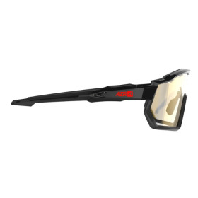 Lunettes AZR KROMIC PRO RACE RX NOIRE-ROUGE VERNIE avec ECRAN IRISE ROUGE PHOTOCHROMIQUE - Lunettes solaires Vélo et Triathlon