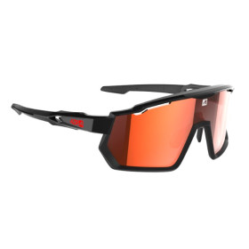 Lunettes AZR KROMIC PRO RACE RX NOIRE-ROUGE VERNIE avec ECRAN IRISE ROUGE PHOTOCHROMIQUE - Lunettes solaires Vélo et Triathlon