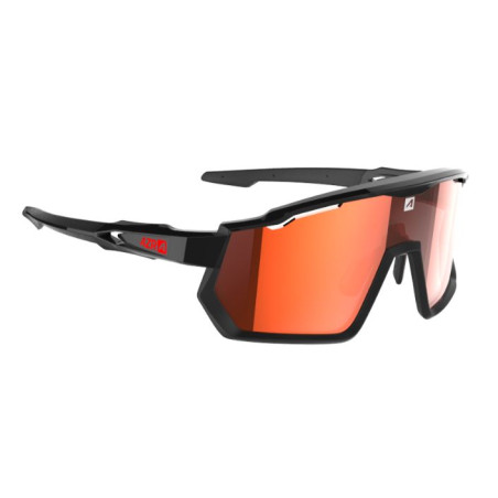 Lunettes AZR KROMIC PRO RACE RX NOIRE-ROUGE VERNIE avec ECRAN IRISE ROUGE PHOTOCHROMIQUE - Lunettes solaires Vélo et Triathlon | Planetecycle