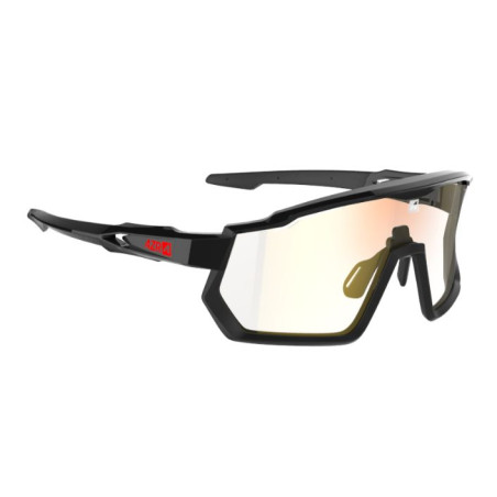 Lunettes AZR KROMIC PRO RACE RX NOIRE-ROUGE VERNIE avec ECRAN IRISE ROUGE PHOTOCHROMIQUE - Lunettes solaires Vélo et Triathlon | Planetecycle