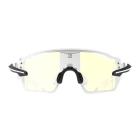 Lunettes AZR KROMIC PRO RACE RX BLANCHE VERNIE avec ECRAN IRISE GOLD PHOTOCHROMIQUE - Lunettes solaires Vélo et Triathlon