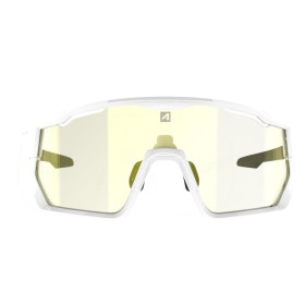 Lunettes AZR KROMIC PRO RACE RX BLANCHE VERNIE avec ECRAN IRISE GOLD PHOTOCHROMIQUE - Lunettes solaires Vélo et Triathlon