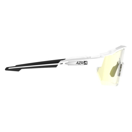 Lunettes AZR KROMIC PRO RACE RX BLANCHE VERNIE avec ECRAN IRISE GOLD PHOTOCHROMIQUE - Lunettes solaires Vélo et Triathlon | Planetecycle