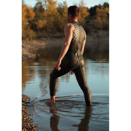 Mako NeoSwim Sleeveless Homme - Combinaison Triathlon Néoprène sans manches Homme | Planetecycle