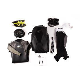 Sac à Dos de Transition ZEROD EVO+ Black Red - Sac Transition Triathlon 