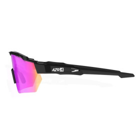 Lunettes AZR RACE RX NOIRE avec ECRAN ROSE - Lunettes solaires Vélo et Triathlon