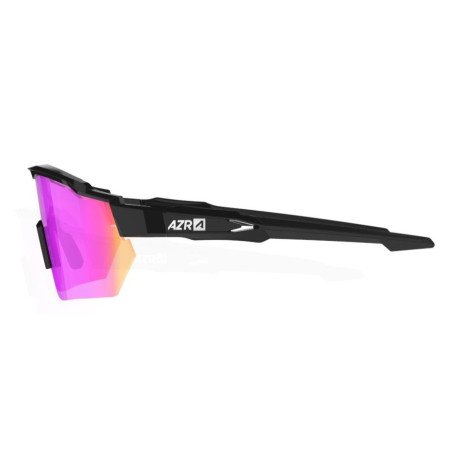 Lunettes AZR RACE RX NOIRE avec ECRAN ROSE - Lunettes solaires Vélo et Triathlon | Planetecycle