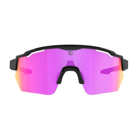 Lunettes AZR RACE RX NOIRE avec ECRAN ROSE - Lunettes solaires Vélo et Triathlon | Planetecycle