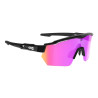 Lunettes AZR RACE RX NOIRE avec ECRAN ROSE - Lunettes solaires Vélo et Triathlon