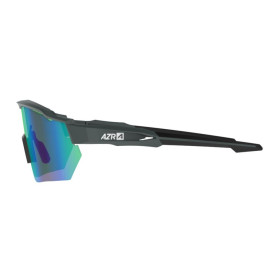 Lunettes AZR RACE RX CARBONE MATE avec ECRAN VERT - Lunettes solaires Vélo et Triathlon