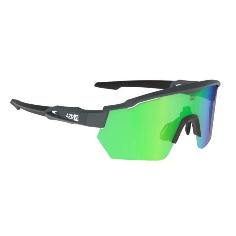 Lunettes AZR RACE RX CARBONE MATE avec ECRAN VERT - Lunettes solaires Vélo et Triathlon | Planetecycle