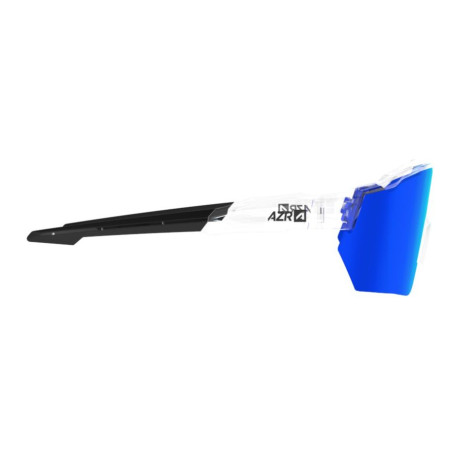 Lunettes AZR RACE RX CRYSTALE VERNIE avec ECRAN BLEU - Lunettes solaires Vélo et Triathlon | Planetecycle