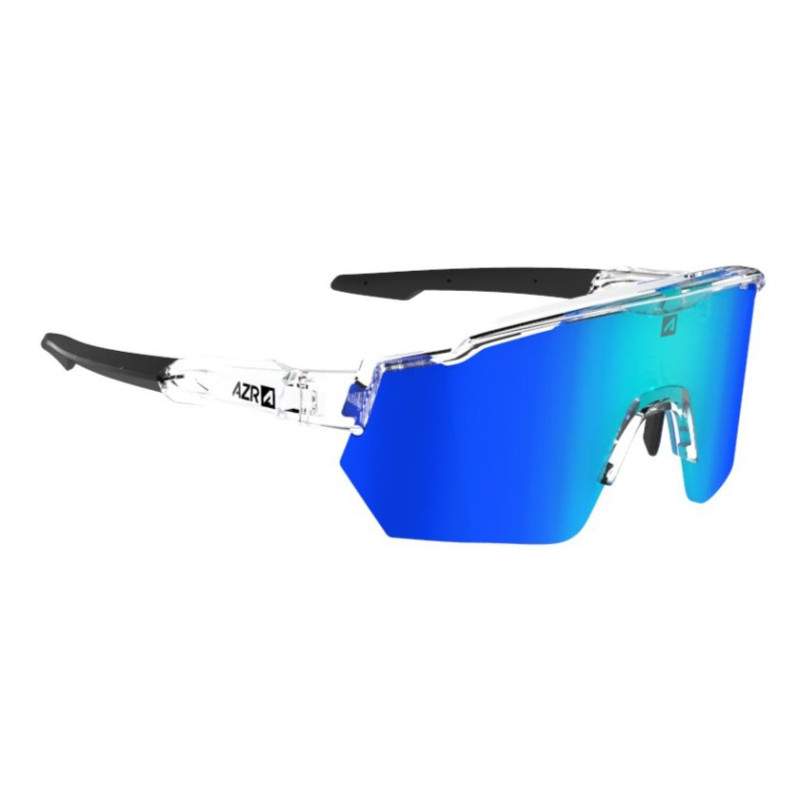 Lunettes AZR RACE RX CRYSTALE VERNIE avec ECRAN BLEU - Lunettes solaires Vélo et Triathlon | Planetecycle