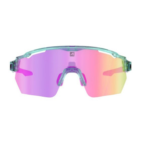 Lunettes AZR RACE RX CRYSTALE VERNIE TURQUOISE avec ECRAN ROSE - Lunettes solaires Vélo et Triathlon