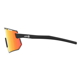 Lunettes AZR FLASH RX NOIRE MATE avec ECRAN ROUGE - Lunettes solaires Vélo et Triathlon