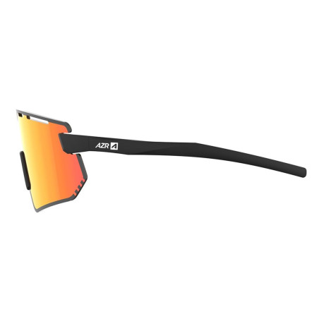 Lunettes AZR FLASH RX NOIRE MATE avec ECRAN ROUGE - Lunettes solaires Vélo et Triathlon | Planetecycle