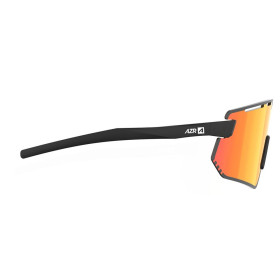 Lunettes AZR FLASH RX NOIRE MATE avec ECRAN ROUGE - Lunettes solaires Vélo et Triathlon