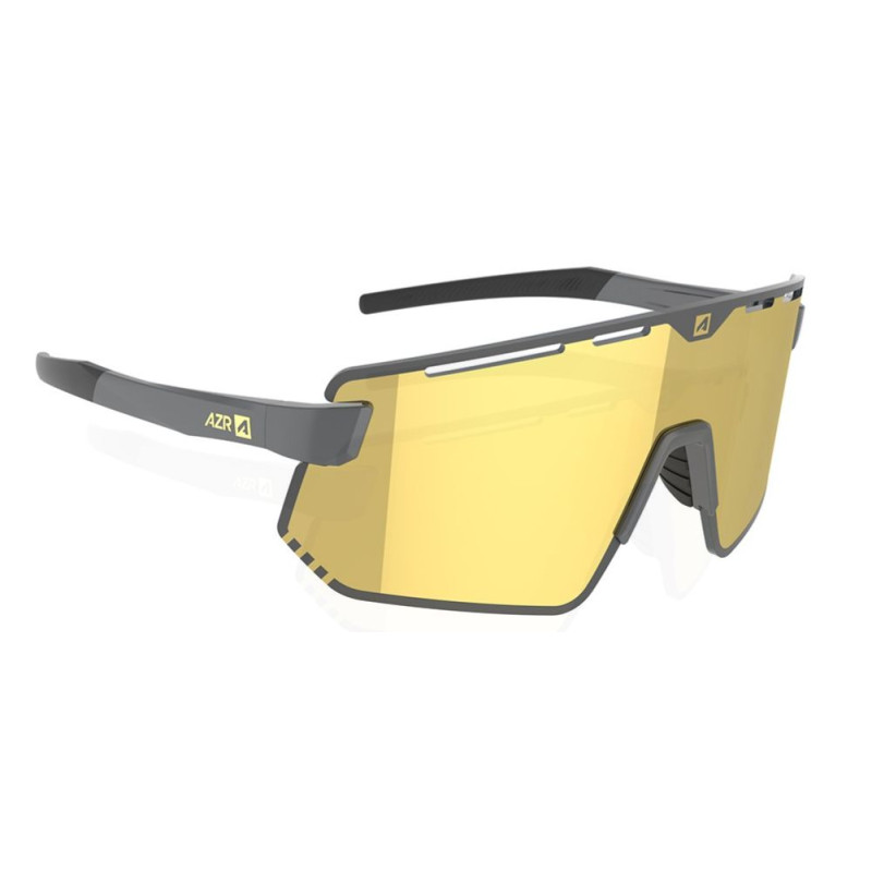 Lunettes AZR FLASH RX CARBONE MATE avec ECRAN GOLD - Lunettes solaires Vélo et Triathlon | Planetecycle