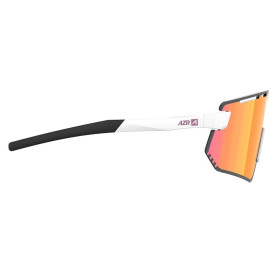 Lunettes AZR FLASH RX BLANCHE VERNIE avec ECRAN ROSE - Lunettes solaires Vélo et Triathlon