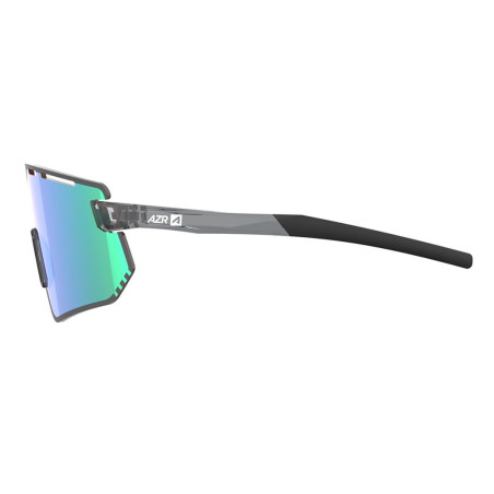 Lunettes AZR FLASH RX NOIRE CRYSTALE VERNIE avec ECRAN VERT - Lunettes solaires Vélo et Triathlon | Planetecycle