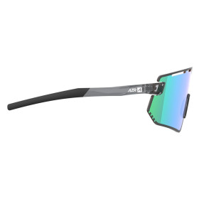 Lunettes AZR FLASH RX NOIRE CRYSTALE VERNIE avec ECRAN VERT - Lunettes solaires Vélo et Triathlon