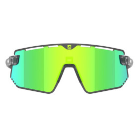 Lunettes AZR FLASH RX NOIRE CRYSTALE VERNIE avec ECRAN VERT - Lunettes solaires Vélo et Triathlon