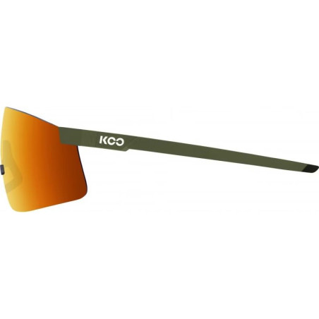 Koo NOVA Olive Green Matt Orange - Lunettes Solaires Cyclisme et Triathlon | Planetecycle