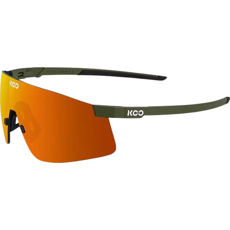 Koo NOVA Olive Green Matt Orange - Lunettes Solaires Cyclisme et Triathlon | Planetecycle