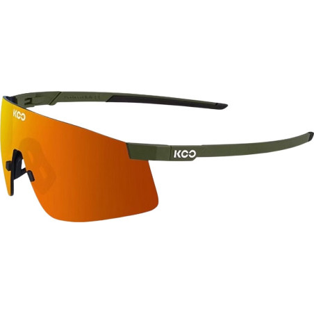 Koo NOVA Olive Green Matt Orange - Lunettes Solaires Cyclisme et Triathlon | Planetecycle