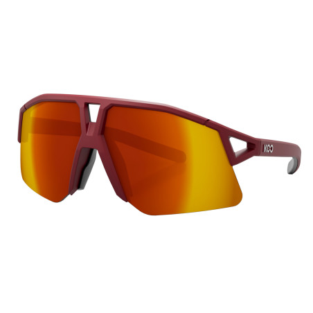 Koo HYPE - Matt - Dark Red / L.Red Mirror - Lunettes de soleil cyclisme  | Planetecycle