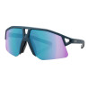 Koo HYPE - Matt - Dark Blue / L.Turquoise Mirror - Lunettes de soleil cyclisme 