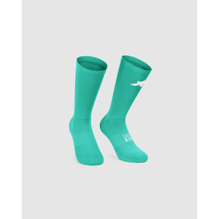 ASSOS RACING SOCKS S11 Halo Green - Chaussettes hautes cyclisme | Planetecycle