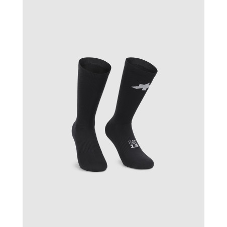 ASSOS RACING SOCKS S11 Precision Graphite - Chaussettes hautes cyclisme | Planetecycle