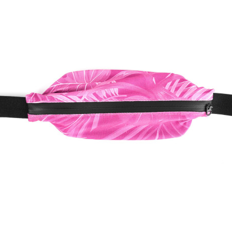 Ceinture RUSH Large Running Pocket - HAWAI PINK - Ceinture extensible porte gels, nutrition, telephone ... | Planetecycle