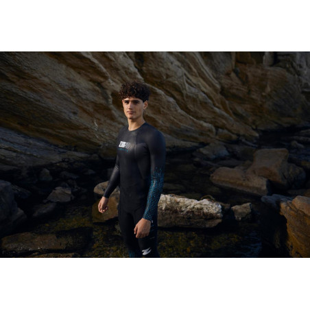 ZEROD ARCHI Homme - Black Blue - Combinaison Triathlon Homme | Planetecycle