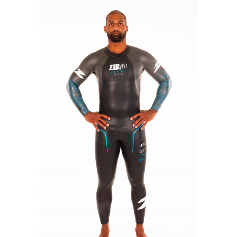 ZEROD ARCHI MAX Homme - Black Blue - Combinaison Triathlon Homme | Planetecycle