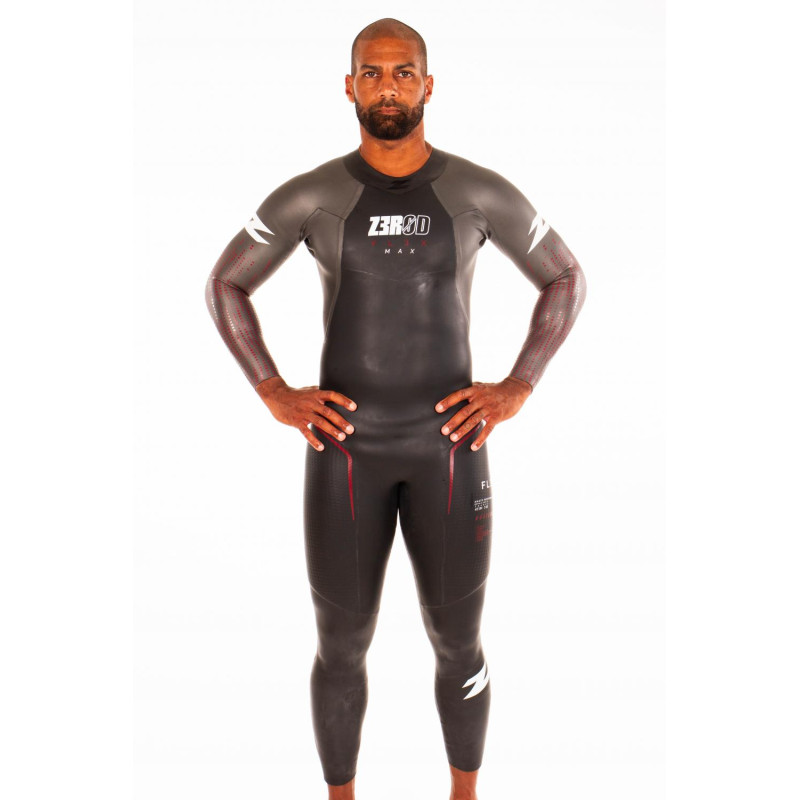 ZEROD FLEX MAX Homme - Black Red - Combinaison Triathlon | Planetecycle