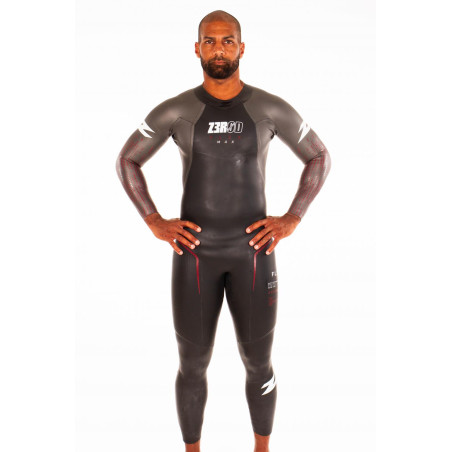 ZEROD FLEX MAX Homme - Black Red - Combinaison Triathlon | Planetecycle