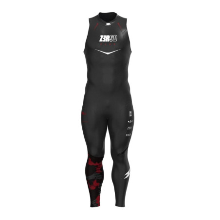 ZEROD FLEX Sans Manches Black Red - Combinaison Triathlon Homme | Planetecycle