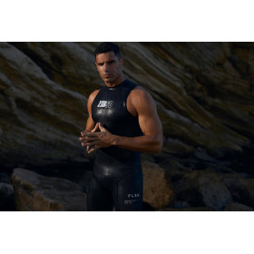 ZEROD FLEX Sans Manches Black Red - Combinaison Triathlon Homme