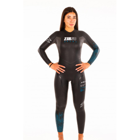 ZEROD ARCHI Femme Black Blue - Combinaison Triathlon Femme | Planetecycle