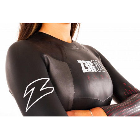 ZEROD FLEX Femme Black Red - Combinaison Triathlon Femme | Planetecycle