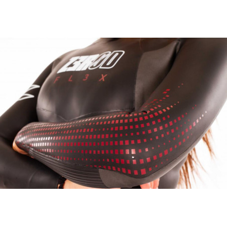 ZEROD FLEX Femme Black Red - Combinaison Triathlon Femme | Planetecycle