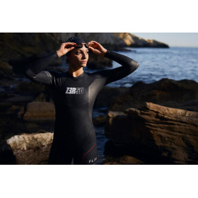 ZEROD FLEX Femme Black Red - Combinaison Triathlon Femme 