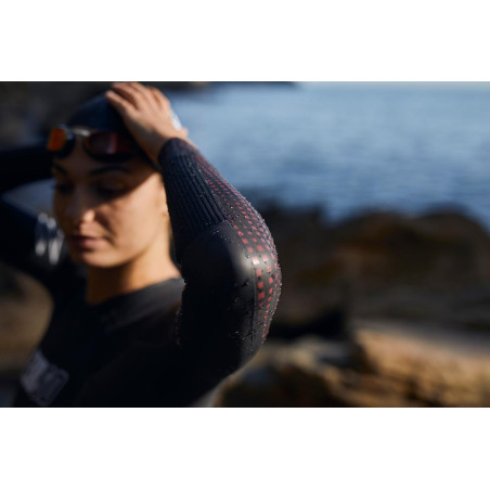 ZEROD FLEX Femme Black Red - Combinaison Triathlon Femme | Planetecycle