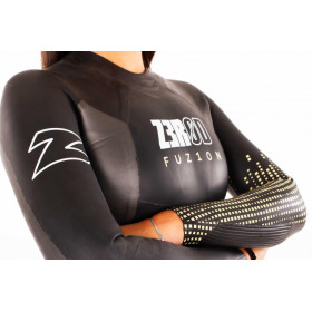 ZEROD FUZION Femme Black Gold - Combinaison Triathlon Femme 